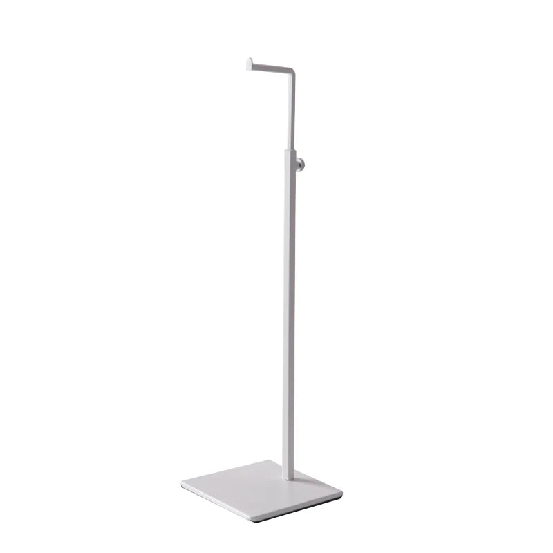 Clothes Display Support Supporter Bag Rack, Stainless Steel Floor Stand, Handbags, Scarves, Adjustable Displaying Pole