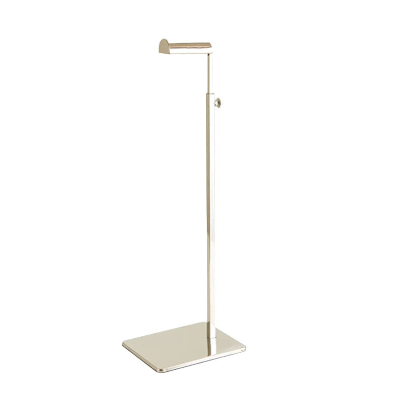 Clothes Display Support Supporter Bag Rack, Stainless Steel Floor Stand, Handbags, Scarves, Adjustable Displaying Pole