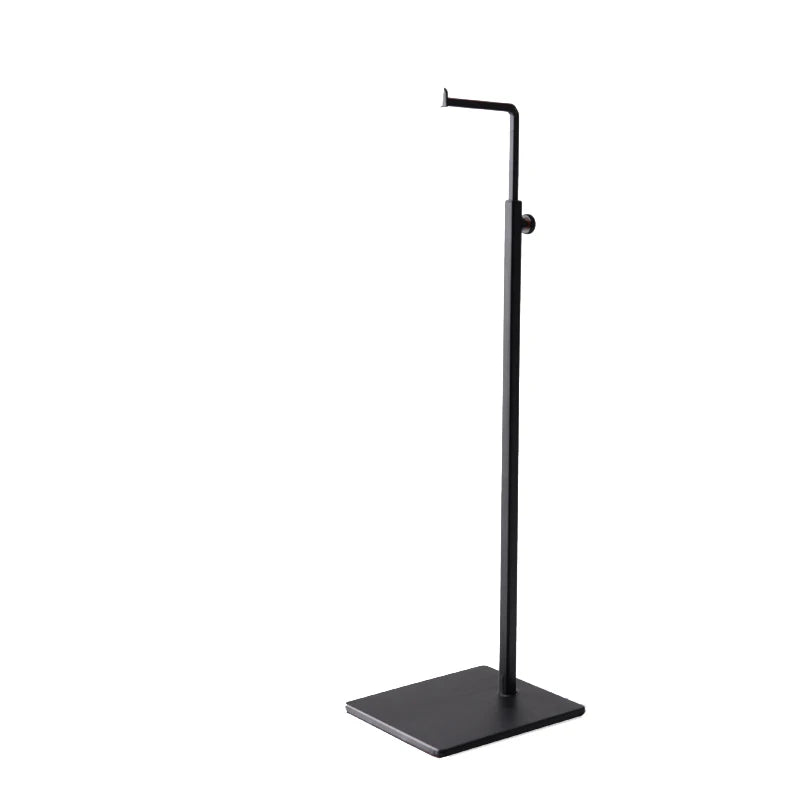 Clothes Display Support Supporter Bag Rack, Stainless Steel Floor Stand, Handbags, Scarves, Adjustable Displaying Pole